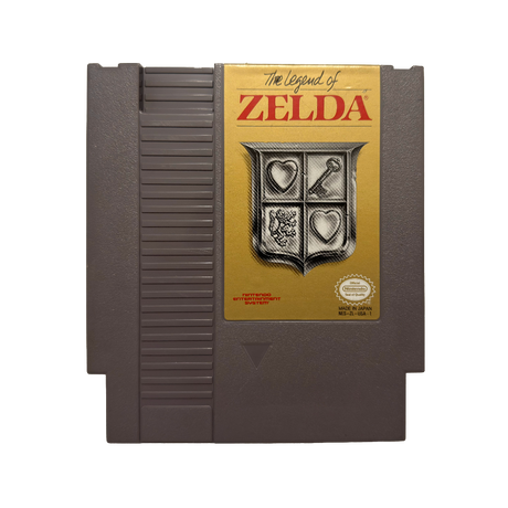 Gray Legend of Zelda cartridge for NES