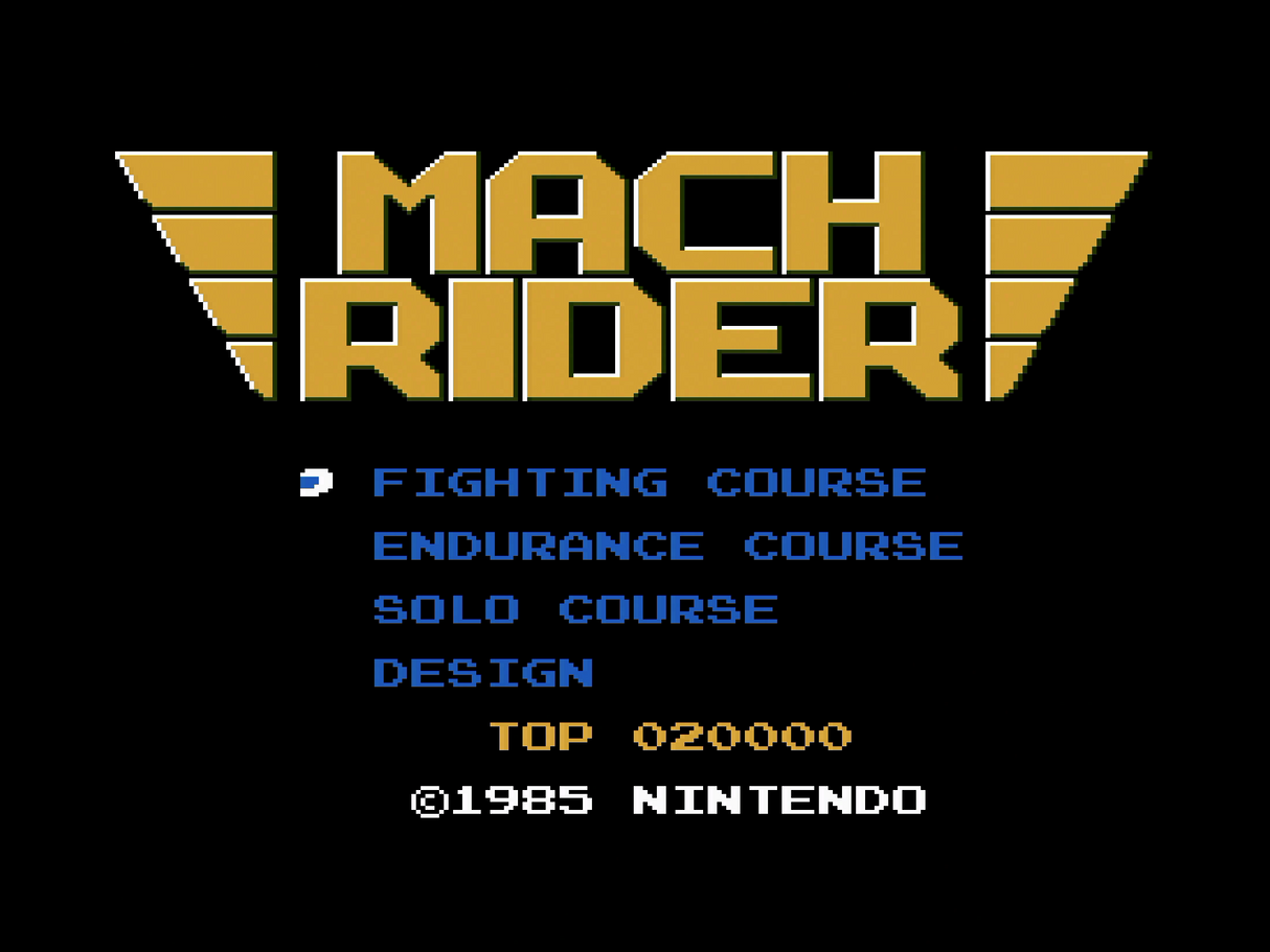 Mach Rider - NES