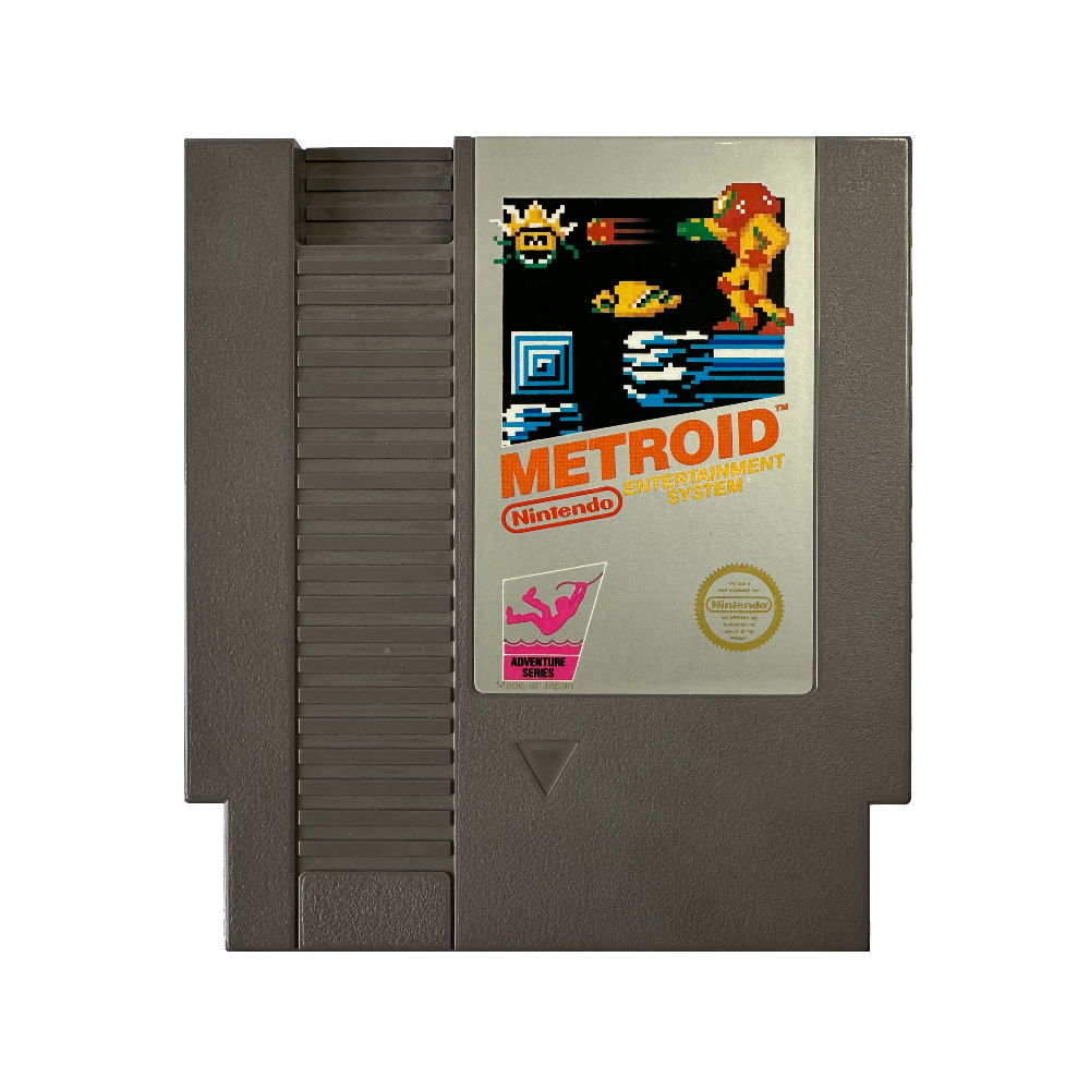 Title screen for Metroid for the NES