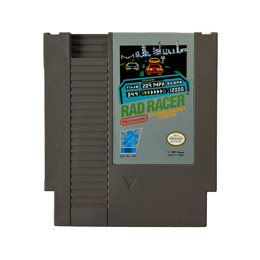 Rad Racer cartridge for NES