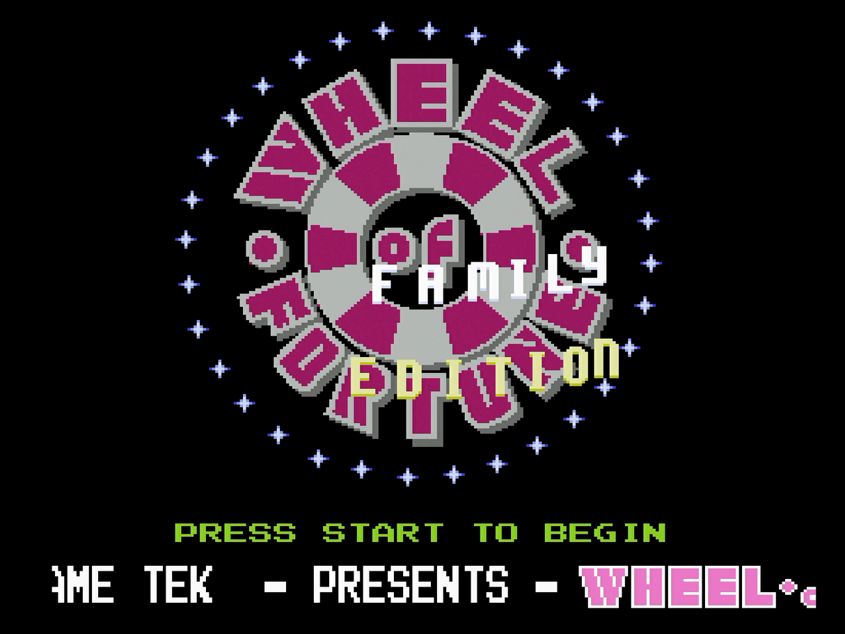 Wheel of Fortune: Family Edition - NES