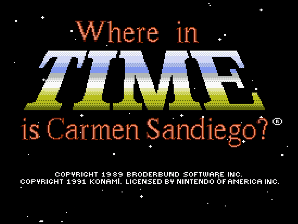 Where in Time is Carmen Sandiego - NES