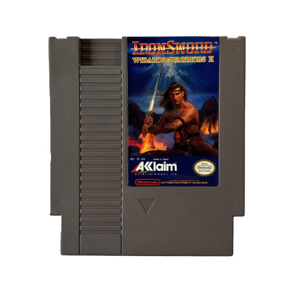 IronSword: Wizards and Warriors II cartridge for NES