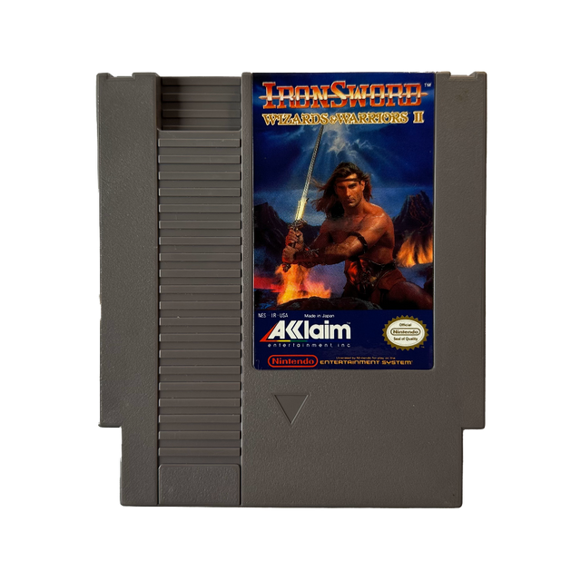 IronSword: Wizards and Warriors II cartridge for NES