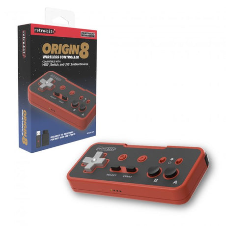 Retro-Bit Origin8 2.4 GHz Wireless Controller for NES / Switch