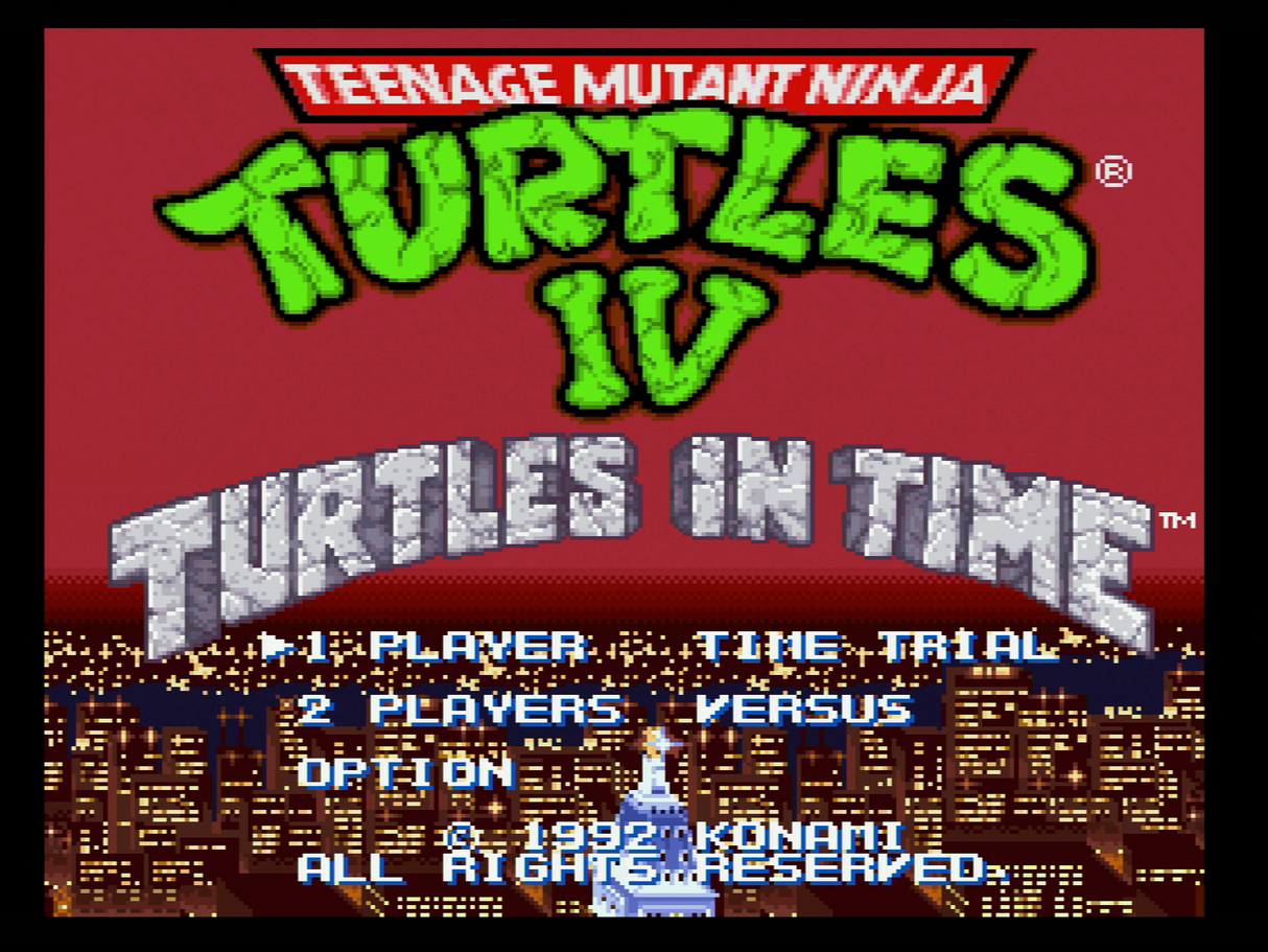 Teenage Mutant Ninja Turtles IV: Turtles in Time - Super Nintendo