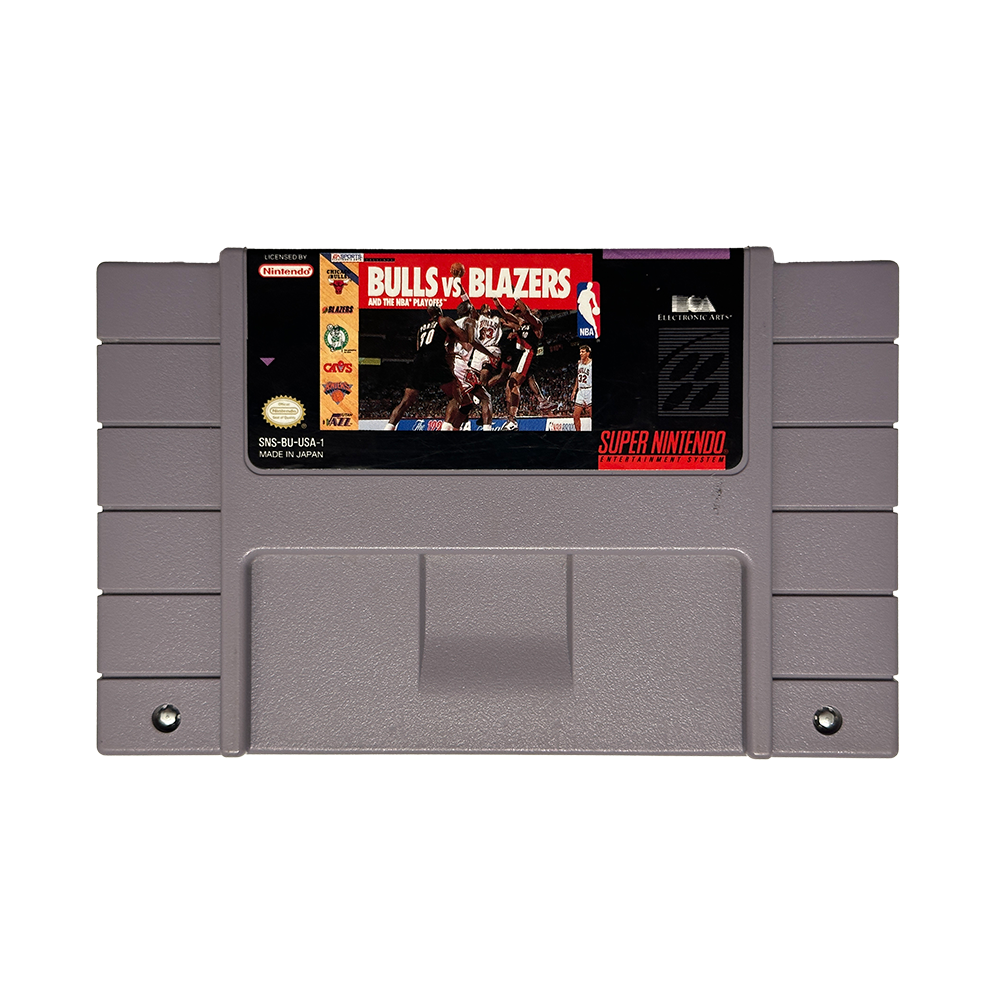 Bulls Vs Blazers and the NBA Playoffs - Super Nintendo