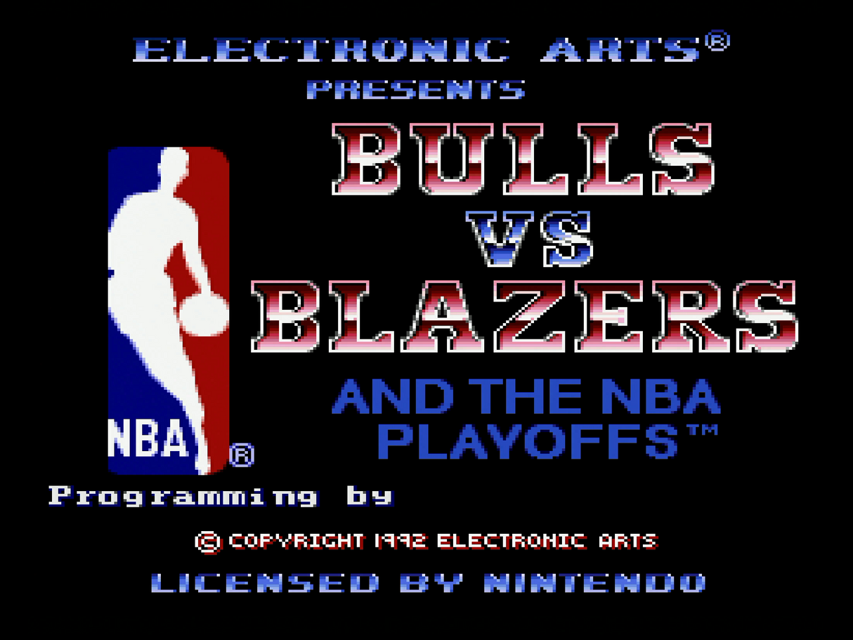 Bulls Vs Blazers and the NBA Playoffs - Super Nintendo