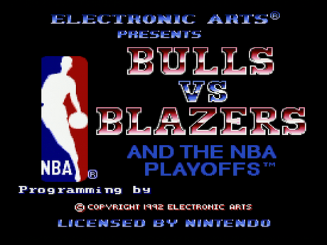 Bulls Vs Blazers and the NBA Playoffs - Super Nintendo