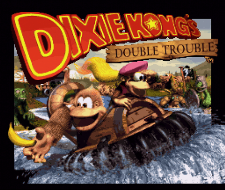 Title screen for Donkey Kong Country 3: Dixie Kong's Double Trouble! for the SNES