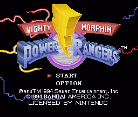 Mighty Morphin Power Rangers - Super Nintendo