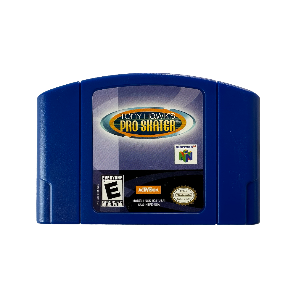 Blue Tony Hawk's Pro Skater cartridge for Nintendo 64